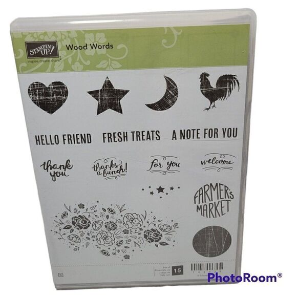 Stampin' Up! Other - ‎Stampin' Up WOOD WORDS Rubber Stamps
